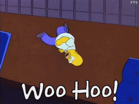 The perfect Woo Hoo Ducktales Huey Duck Animated GIF for your conversation. . Homer simpson woo hoo gif